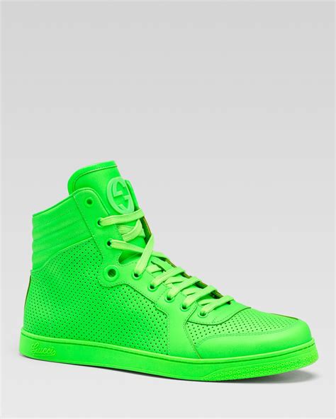 coda gucci sneakers|Gucci Coda Neon Leather High.